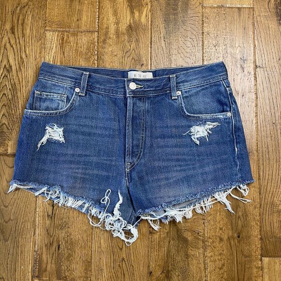 Free People Pants - Free People We the Free Distressed Cut Off Button Fly Denim Shorts Size 28